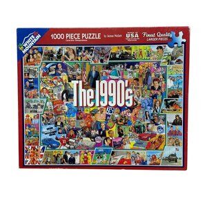 White Mountain 1000 Piece Jigsaw Puzzle The 1990's 24x30 in